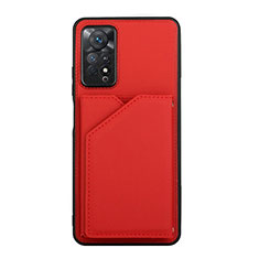 Xiaomi Redmi Note 11 Pro 5G用ケース 高級感 手触り良いレザー柄 Y01B Xiaomi レッド