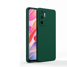 Xiaomi Redmi Note 11 SE 5G用360度 フルカバー極薄ソフトケース シリコンケース 耐衝撃 全面保護 バンパー YK1 Xiaomi グリーン