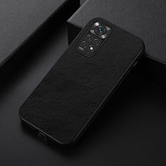 Xiaomi Redmi Note 11S 4G用ケース 高級感 手触り良いレザー柄 B06H Xiaomi ブラック