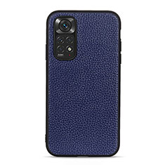 Xiaomi Redmi Note 11S 4G用ケース 高級感 手触り良いレザー柄 B02H Xiaomi ネイビー