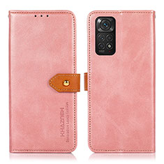 Xiaomi Redmi Note 11S 4G用手帳型 レザーケース スタンド カバー N07P Xiaomi ピンク