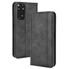 Xiaomi Redmi Note 11S 4G用手帳型 レザーケース スタンド カバー BY4 Xiaomi ブラック