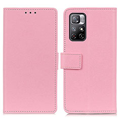 Xiaomi Redmi Note 11S 5G用手帳型 レザーケース スタンド カバー M08L Xiaomi ピンク