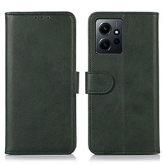 Xiaomi Redmi Note 12 4G用手帳型 レザーケース スタンド カバー N02P Xiaomi グリーン