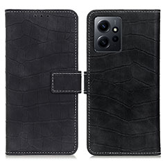 Xiaomi Redmi Note 12 4G用手帳型 レザーケース スタンド カバー K07Z Xiaomi ブラック