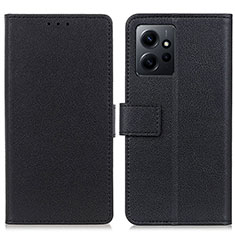 Xiaomi Redmi Note 12 4G用手帳型 レザーケース スタンド カバー M08L Xiaomi ブラック