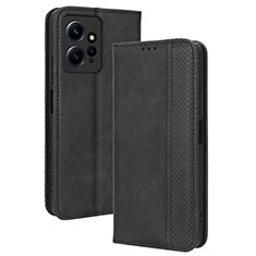 Xiaomi Redmi Note 12 4G用手帳型 レザーケース スタンド カバー BY4 Xiaomi ブラック