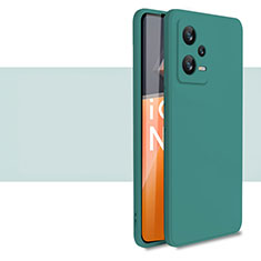 Xiaomi Redmi Note 12 5G用360度 フルカバー極薄ソフトケース シリコンケース 耐衝撃 全面保護 バンパー YK1 Xiaomi グリーン