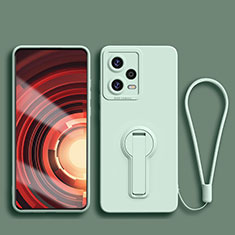 Xiaomi Redmi Note 12 Explorer用極薄ソフトケース シリコンケース 耐衝撃 全面保護 スタンド バンパー Xiaomi ライトグリーン