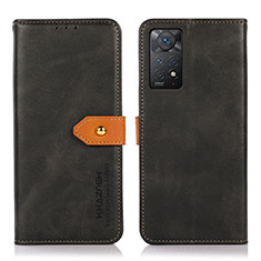 Xiaomi Redmi Note 12 Pro 4G用手帳型 レザーケース スタンド カバー N07P Xiaomi ブラック