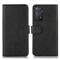 Xiaomi Redmi Note 12 Pro 4G用手帳型 レザーケース スタンド カバー D03Y Xiaomi ブラック