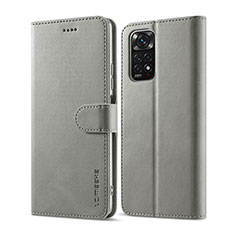 Xiaomi Redmi Note 12 Pro 4G用手帳型 レザーケース スタンド カバー LC1 Xiaomi グレー