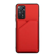 Xiaomi Redmi Note 12 Pro 4G用ケース 高級感 手触り良いレザー柄 Y01B Xiaomi レッド