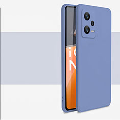 Xiaomi Redmi Note 12 Pro 5G用360度 フルカバー極薄ソフトケース シリコンケース 耐衝撃 全面保護 バンパー YK1 Xiaomi ラベンダーグレー