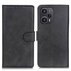 Xiaomi Redmi Note 12 Turbo 5G用手帳型 レザーケース スタンド カバー A07D Xiaomi ブラック