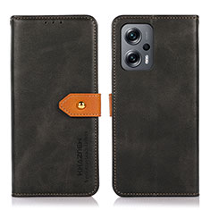 Xiaomi Redmi Note 12 Turbo 5G用手帳型 レザーケース スタンド カバー N07P Xiaomi ブラック