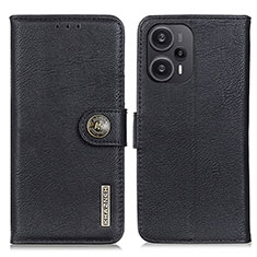 Xiaomi Redmi Note 12 Turbo 5G用手帳型 レザーケース スタンド カバー K02Z Xiaomi ブラック