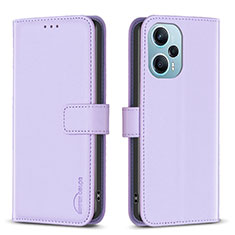 Xiaomi Redmi Note 12 Turbo 5G用手帳型 レザーケース スタンド カバー B22F Xiaomi ラベンダー