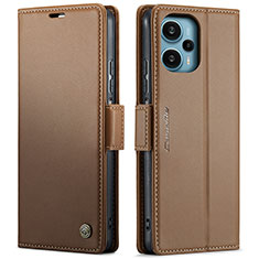 Xiaomi Redmi Note 12 Turbo 5G用手帳型 レザーケース スタンド カバー C01S Xiaomi ブラウン