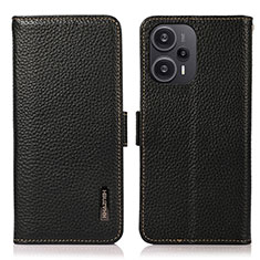 Xiaomi Redmi Note 12 Turbo 5G用手帳型 レザーケース スタンド カバー B03H Xiaomi ブラック