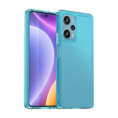 Xiaomi Redmi Note 12 Turbo 5G用ハイブリットバンパーケース クリア透明 プラスチック カバー J02S Xiaomi ネイビー