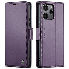 Xiaomi Redmi Note 12R 5G用手帳型 レザーケース スタンド カバー C03S Xiaomi パープル