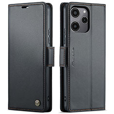 Xiaomi Redmi Note 12R 5G用手帳型 レザーケース スタンド カバー C03S Xiaomi ブラック