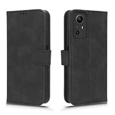 Xiaomi Redmi Note 12S用手帳型 レザーケース スタンド カバー L01Z Xiaomi ブラック