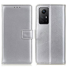 Xiaomi Redmi Note 12S用手帳型 レザーケース スタンド カバー A08D Xiaomi シルバー