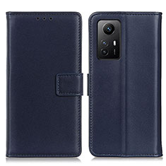 Xiaomi Redmi Note 12S用手帳型 レザーケース スタンド カバー A08D Xiaomi ネイビー