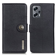 Xiaomi Redmi Note 12T Pro 5G用手帳型 レザーケース スタンド カバー K02Z Xiaomi ブラック