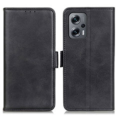 Xiaomi Redmi Note 12T Pro 5G用手帳型 レザーケース スタンド カバー M15L Xiaomi ブラック