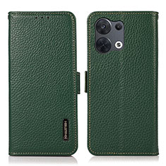 Xiaomi Redmi Note 13 Pro 5G用手帳型 レザーケース スタンド カバー B03H Xiaomi グリーン