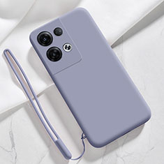 Xiaomi Redmi Note 13 Pro 5G用360度 フルカバー極薄ソフトケース シリコンケース 耐衝撃 全面保護 バンパー YK1 Xiaomi ラベンダーグレー