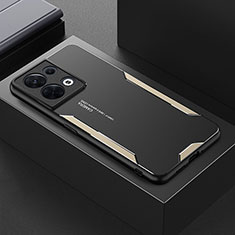 Xiaomi Redmi Note 13 Pro 5G用ケース 高級感 手触り良い アルミメタル 製の金属製 兼シリコン カバー PB1 Xiaomi ゴールド