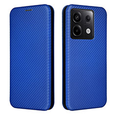 Xiaomi Redmi Note 13 Pro 5G用手帳型 レザーケース スタンド カバー L04Z Xiaomi ネイビー