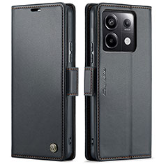 Xiaomi Redmi Note 13 Pro 5G用手帳型 レザーケース スタンド カバー C03S Xiaomi ブラック