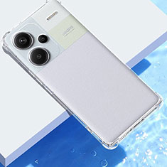 Xiaomi Redmi Note 13 Pro+ Plus 5G用極薄ソフトケース シリコンケース 耐衝撃 全面保護 クリア透明 T03 Xiaomi クリア