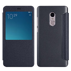 Xiaomi Redmi Note 4用手帳型 レザーケース スタンド Xiaomi ブラック