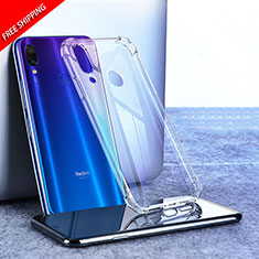 Xiaomi Redmi Note 7 Pro用極薄ソフトケース シリコンケース 耐衝撃 全面保護 クリア透明 T02 Xiaomi クリア