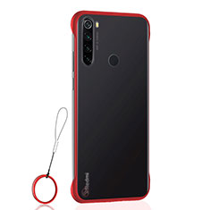 Xiaomi Redmi Note 8 (2021)用ハードカバー クリスタル クリア透明 S02 Xiaomi レッド