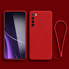 Xiaomi Redmi Note 8 (2021)用360度 フルカバー極薄ソフトケース シリコンケース 耐衝撃 全面保護 バンパー YK3 Xiaomi レッド