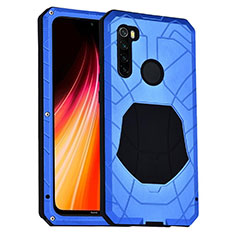 Xiaomi Redmi Note 8用ハイブリットバンパーケース プラスチック 兼シリコーン カバー 前面と背面 360度 フル R01 Xiaomi ネイビー