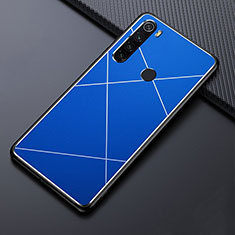 Xiaomi Redmi Note 8用ケース 高級感 手触り良い アルミメタル 製の金属製 カバー T03 Xiaomi ネイビー