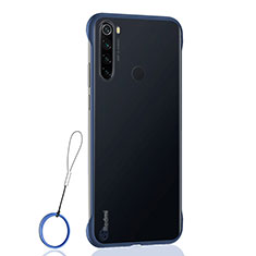 Xiaomi Redmi Note 8用ハードカバー クリスタル クリア透明 S02 Xiaomi ネイビー