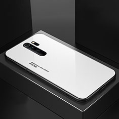 Xiaomi Redmi Note 8 Pro用ハイブリットバンパーケース プラスチック 鏡面 カバー M02 Xiaomi ホワイト