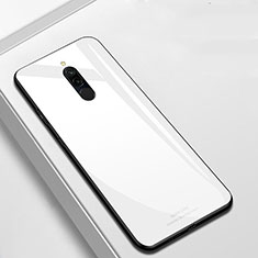 Xiaomi Redmi Note 8T用ハイブリットバンパーケース プラスチック 鏡面 カバー T01 Xiaomi ホワイト