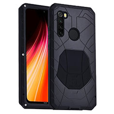 Xiaomi Redmi Note 8T用ハイブリットバンパーケース プラスチック 兼シリコーン カバー 前面と背面 360度 フル R01 Xiaomi ブラック