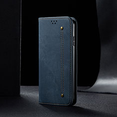 Xiaomi Redmi Note 9 4G用手帳型 布 スタンド B01S Xiaomi ネイビー