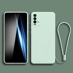 Xiaomi Redmi Note 9 4G用360度 フルカバー極薄ソフトケース シリコンケース 耐衝撃 全面保護 バンパー YK3 Xiaomi ライトグリーン